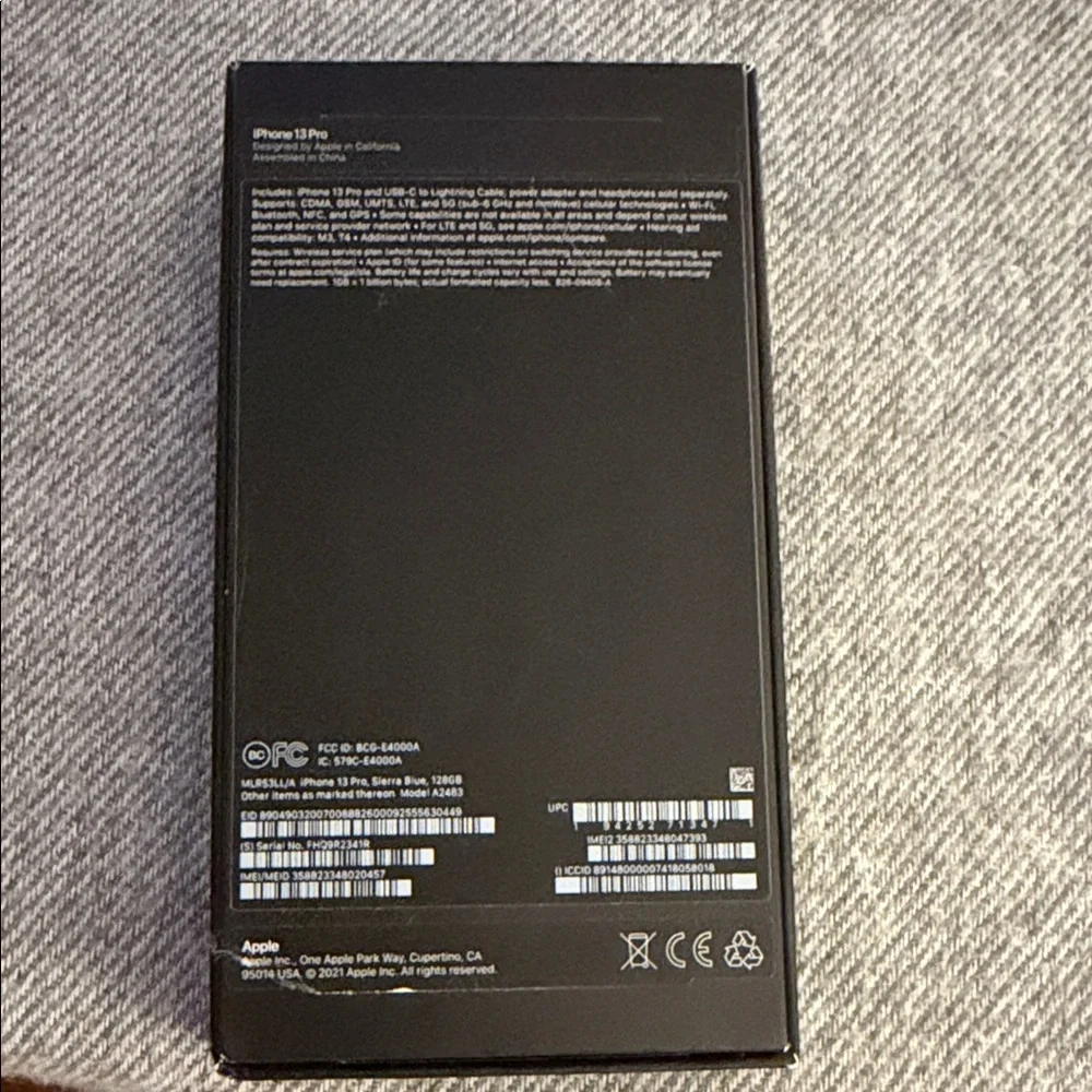 Apple iPhone 13 Pro - 128 GB - Sierra Blue For Parts Only
